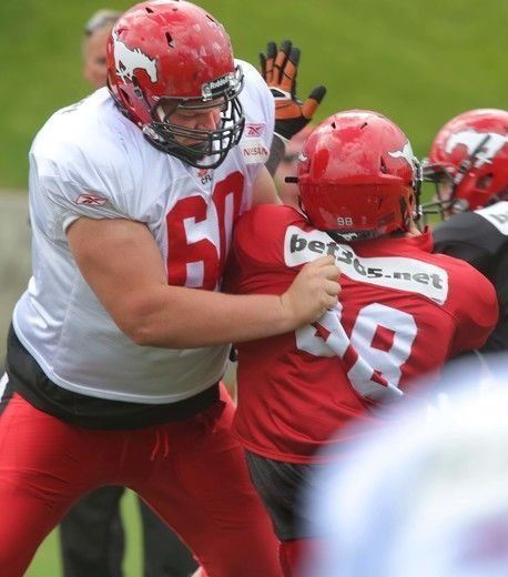 Shane Bergman Calgary Stampeders offensive lineman Shane Bergman set to make