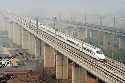 Shanghai–Kunming High-Speed Railway One year anniversary of NanchangChangsha section of the Shanghai