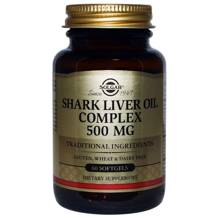 Shark liver oil Solgar Shark Liver Oil Complex 500 mg 60 Softgels iHerbcom