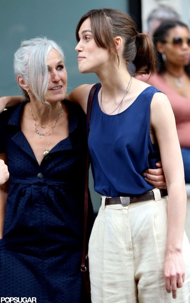 Sharman Macdonald Keira Knightley put her arm around her mom Sharman