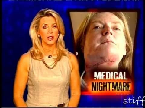 Sharon Wyatt on Inside Edition telling the story of her osteonecrosis surgery