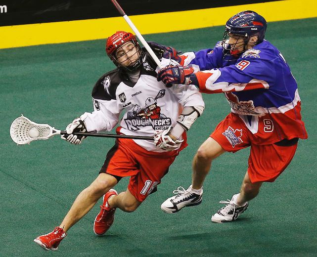 Shawn Evans (lacrosse) Shawn Evans holds hot stick Peterborough Examiner