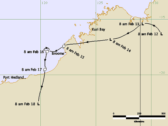 Shay Gap, Western Australia Severe Tropical Cyclone Enid