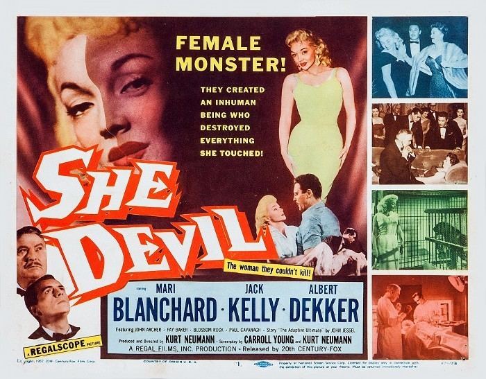 She Devil (1957 film) SheDevil 1957 3B Theater Poster Archive