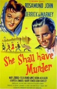 She Shall Have Murder movie poster