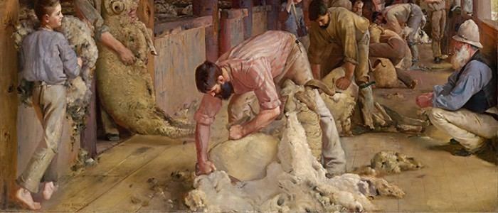 Shearing the Rams Art of Tom Roberts at the National Gallery of Australia Paintings
