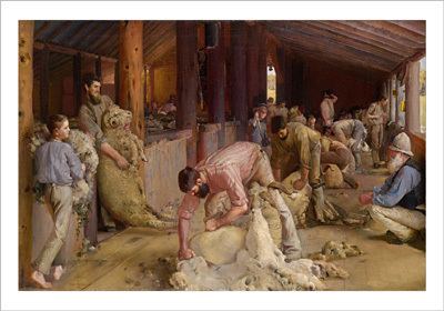 Shearing the Rams Shearing the Rams 1890 Roberts Art Prints amp Posters PictureStore