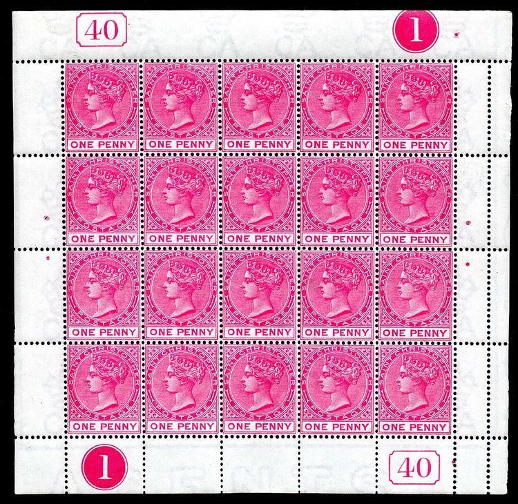 Sheet of stamps