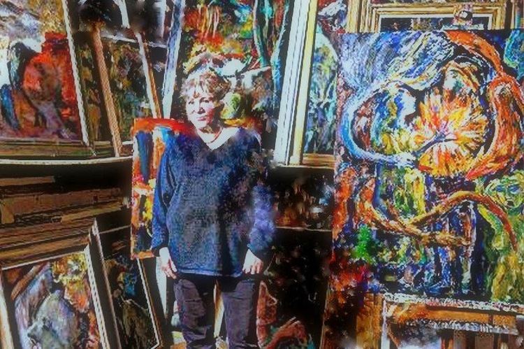 Sheila Mullen (artist) greengalloway Sheila Mullen Painting the Scottish Dreamtime