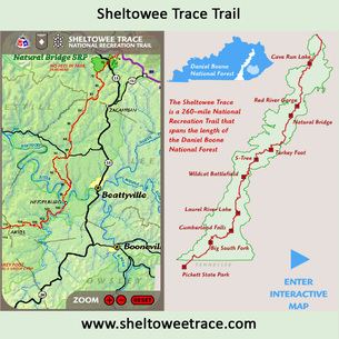 Sheltowee Trace Trail HikingBiking BeattyvilleLee County Tourism