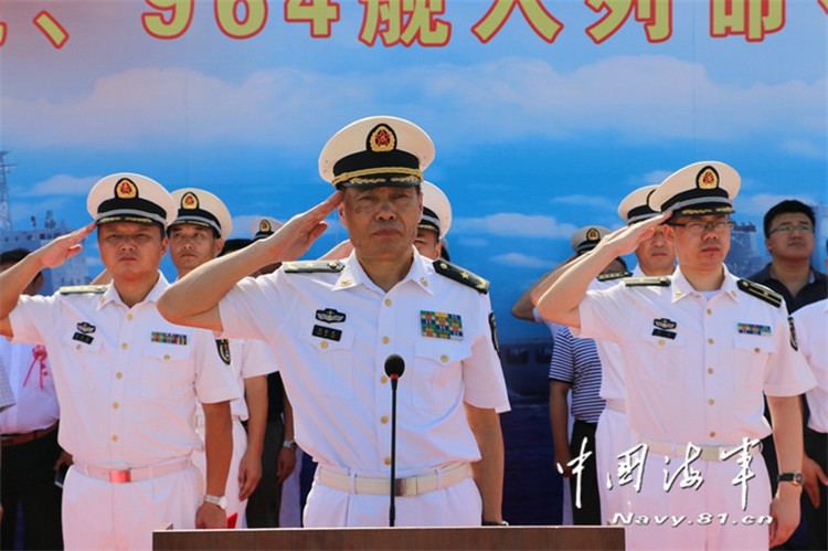 Shen Jinlong China commissions two new naval comprehensive supply ships China