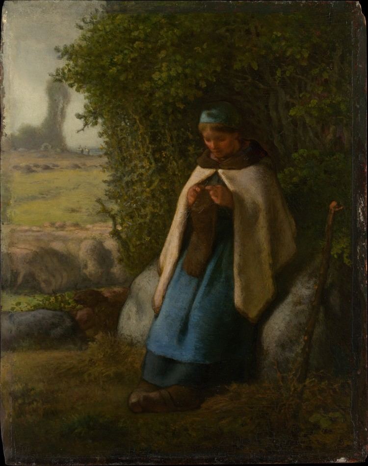 Shepherdess Seated on a Rock imagesmetmuseumorgCRDImageseporiginalDP14042