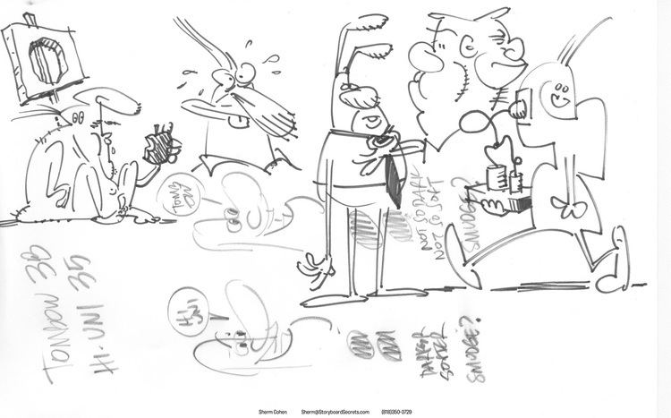 Sherm Cohen Sherm Cohen Storyboard Artist Sketchbook