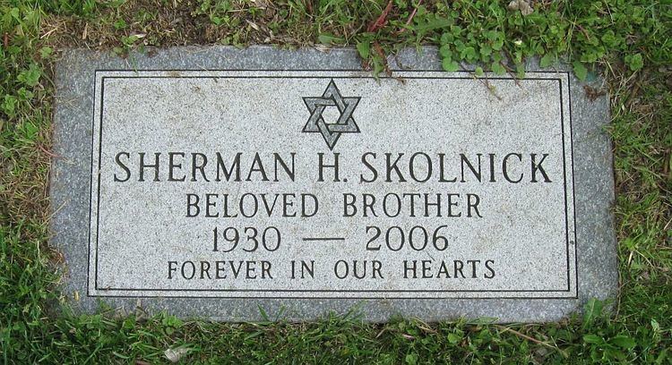Sherman Skolnick Sherman H Skolnick 1930 2006 Find A Grave Memorial
