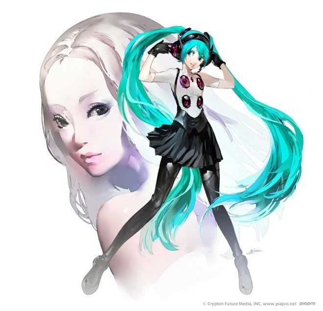 Shigenori Soejima Hatsune Miku Illustrated by Persona Character Designer