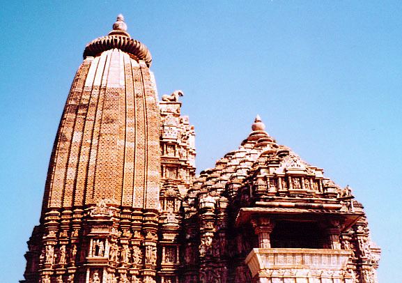 Shikhara Picture of Khajuraho temple roof and shikhara spire