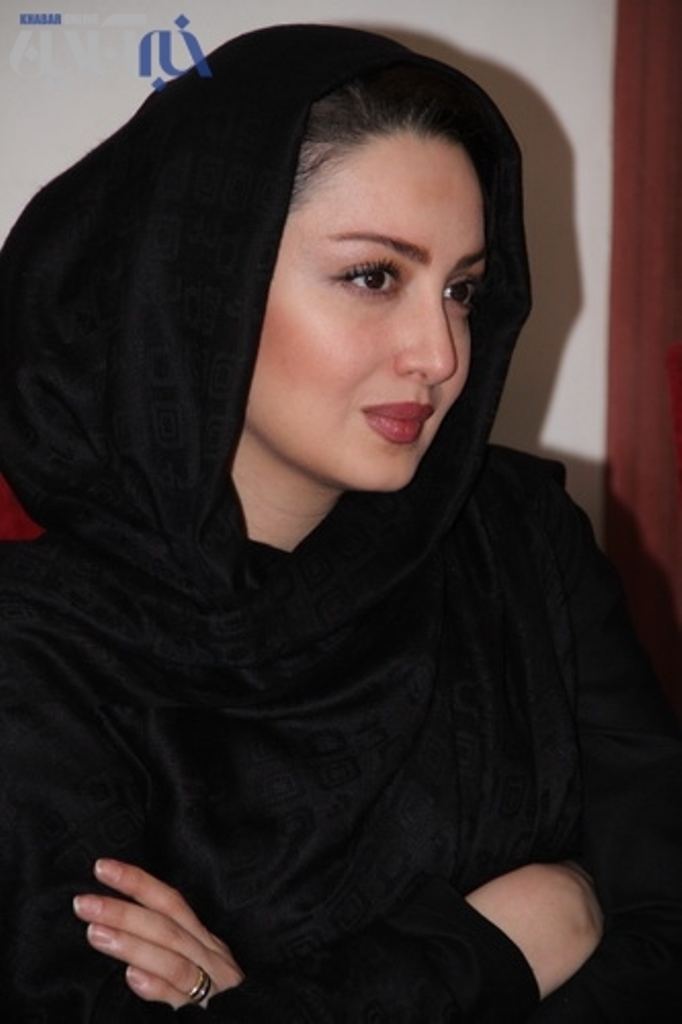 Shila Khodadad wearing black hijab