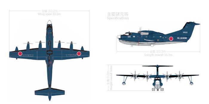 ShinMaywa US-2 ShinMaywa US2 amphibian aircraft aerospace news robotpignet