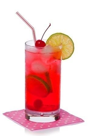 Shirley Temple (beverage) A nonalcoholic drink the uses strawberry syrup to provide its