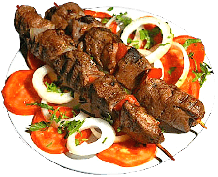 Shish kebab Armenian Shish Kebab Skewered Lamb Cooked Over Hot Coals