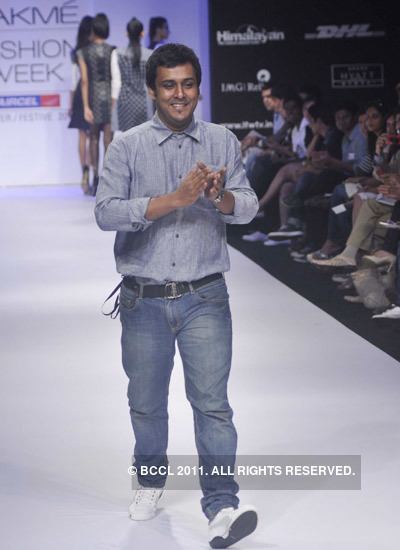 Shivaji Dutta Fashion designer Shivaji Dutta walks the ramp after