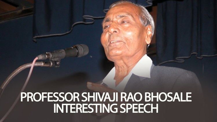 Shivajirao Bhosale Interesting Speech by Professor Shivaji Rao Bhosale YouTube