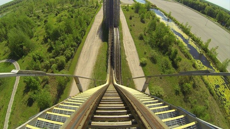 Shivering Timbers Shivering Timbers Wooden Roller Coaster POV Michigans Adventure