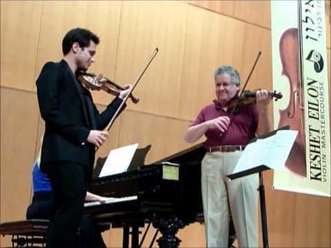 Shmuel Ashkenasi Keshet Eilon 2012 Shmuel Ashkenasi Violin Masterclass YouTube