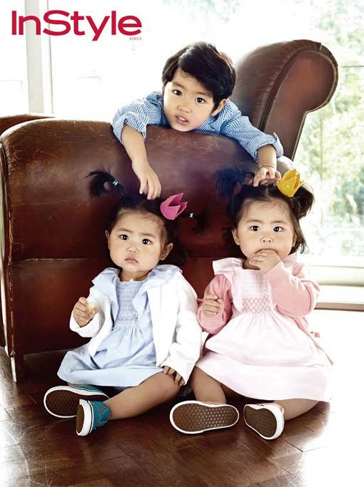 Shoo (singer) SES39s Shoo Poses in a Pictorial with Her Adorable Kids for InStyle
