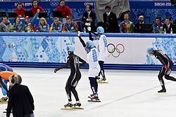 Short track speed skating at the 2014 Winter Olympics – Men's 5000 metre relay httpsuploadwikimediaorgwikipediacommonsthu