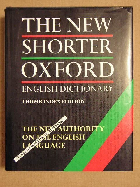 Shorter Oxford English Dictionary httpspicturesabebookscomDAVIDHARRIS64730624