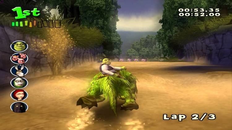 Shrek Smash n' Crash Racing Shrek Smash n39 Crash Racing PS2 walkthrough Swamp YouTube