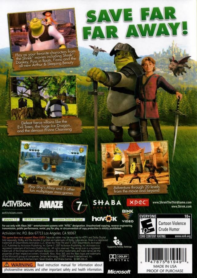 Shrek the Third (video game) staticgiantbombcomuploadsoriginal0397142707