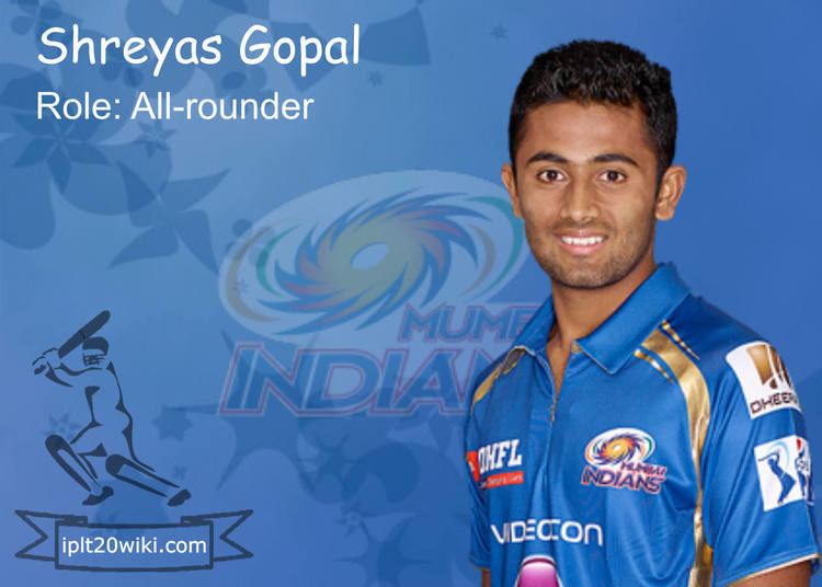 Shreyas Gopal Shreyas Gopal Mumbai Indians MI IPL 2015 Player IPL