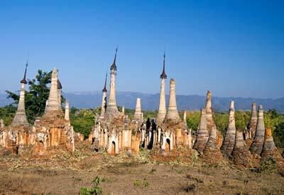 Shwe Indein Pagoda Indein village amp ancient Shwe Inn Thein pagodas