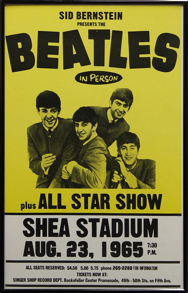 Sid Bernstein Presents Rock Poster Sid Bernstein presents the Beatles in person plus All