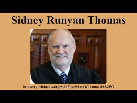 Image result for Sidney Runyan Thomas