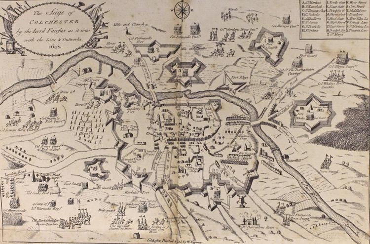 Siege of Colchester Roundheads39 plan for siege of Colchester to go under the hammer