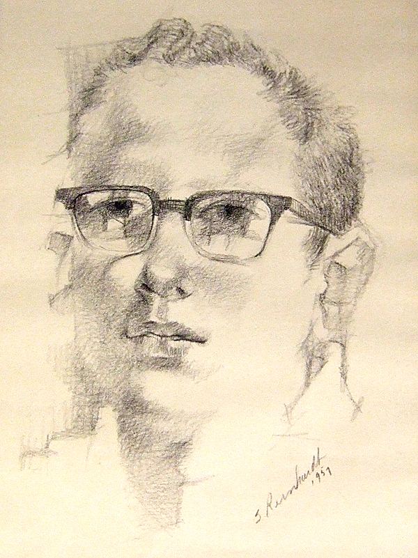 Siegfried Reinhardt Siegfried Reinhardt Portrait of a Man 1957 Pencil