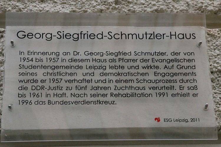 Siegfried Schmutzler LeipzigLese GeorgSiegfried Schmutzler 19152003