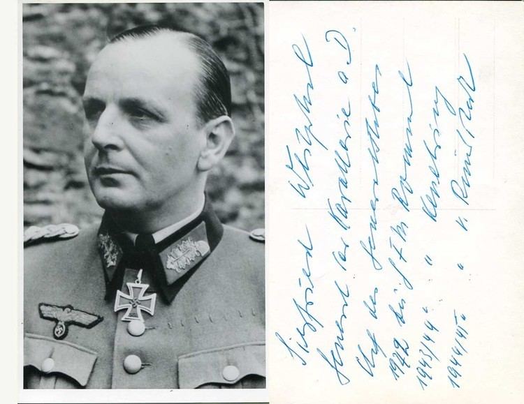 Siegfried Westphal Siegfried Westphal autograph Photograph signed verso 35x55 inch