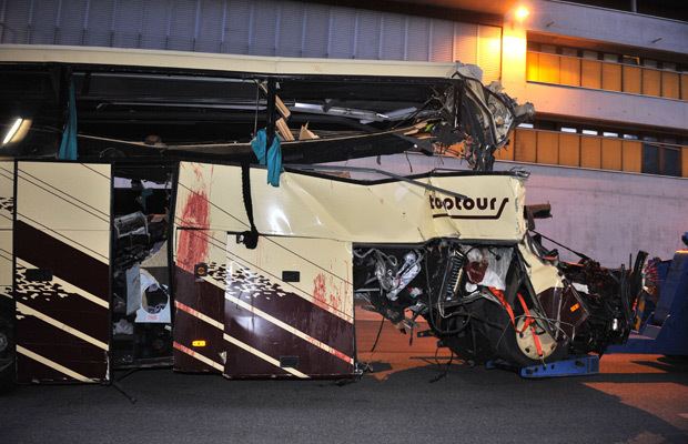 Sierre coach crash Photos Swiss bus crash kills 28 including 22 children