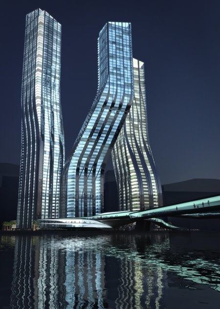 Signature Towers Dubai Signature Towers Dancing Towers by Zaha Hadid architecture