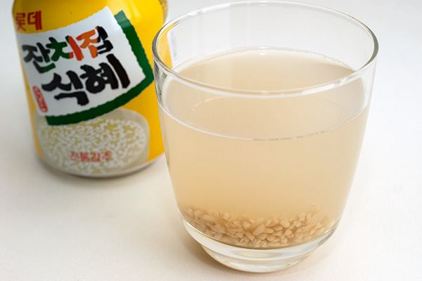 Sikhye Korean canned beverages Bong Bong grape drink amp Sikhye