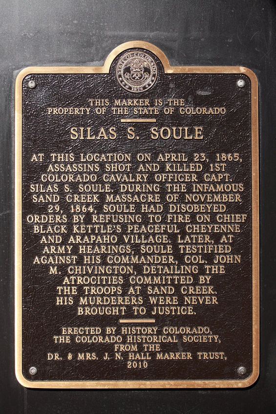 Silas Soule The Life of Silas Soule Sand Creek Massacre National Historic Site