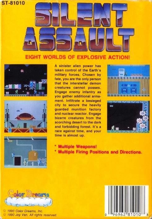 Silent Assault Silent Assault Box Shot for NES GameFAQs