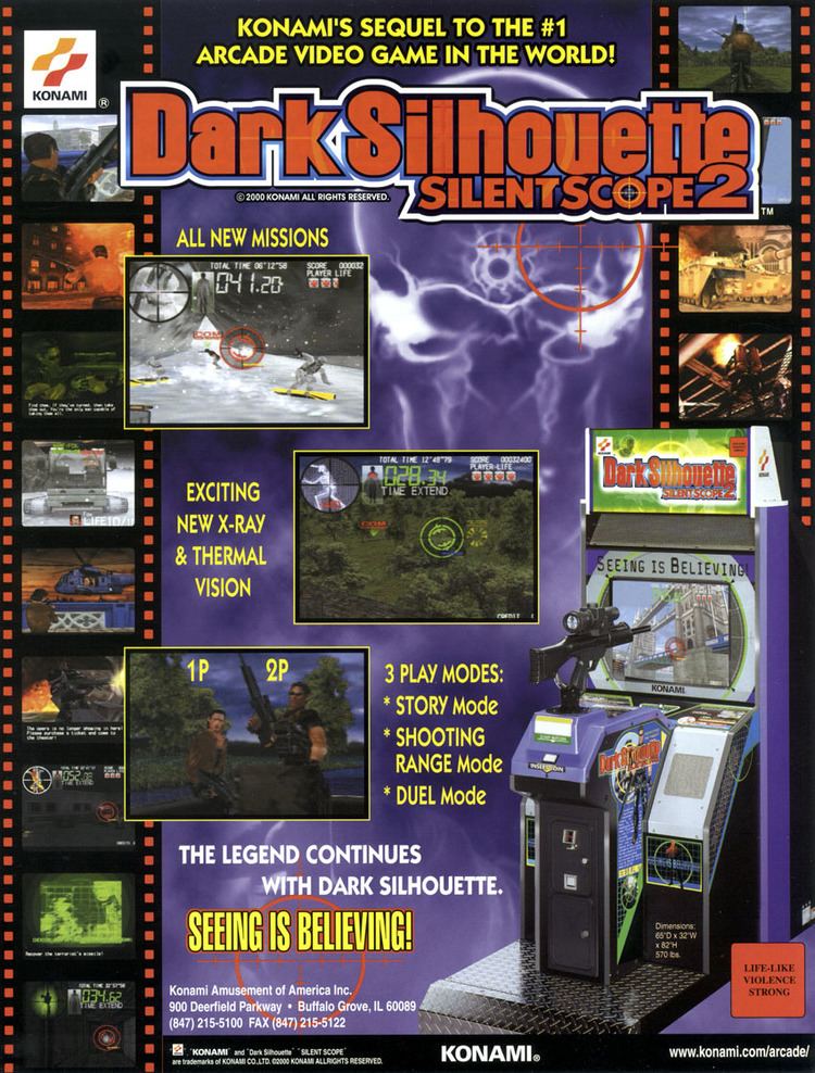 Silent Scope 2: Dark Silhouette The Arcade Flyer Archive Video Game Flyers Dark Silhouette