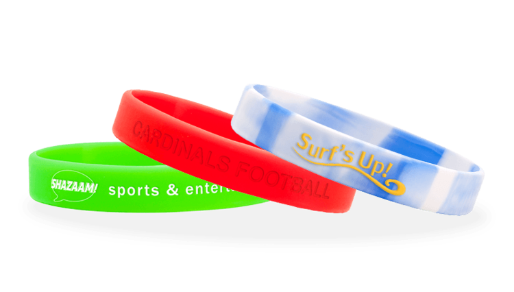 Silicone Custom Silicone Wristbands and Rubber Bracelets Fast Production