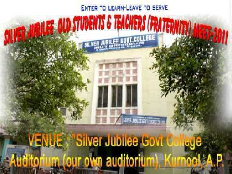 Silver Jubilee Government Degree College SILVER JUBILEE GOVT COLLEGE KURNOOL YouTube