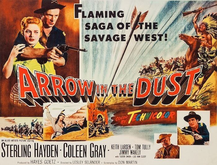 Silver Lode (1954 film) movie scenes Arrow In The Dust 1954 Directed by Lesley Selander Starring Sterling Hayden Coleen Gray Jimmy Wakely Lee Van Cleef Hayden and Gray appear together a 
